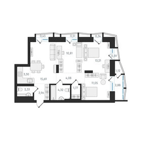 120 м², 4-комнатная квартира 16 000 000 ₽ - изображение 94