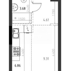 Квартира 24,5 м², студия - изображение 1