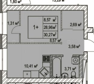 Квартира 32 м², 1-комнатная - изображение 1