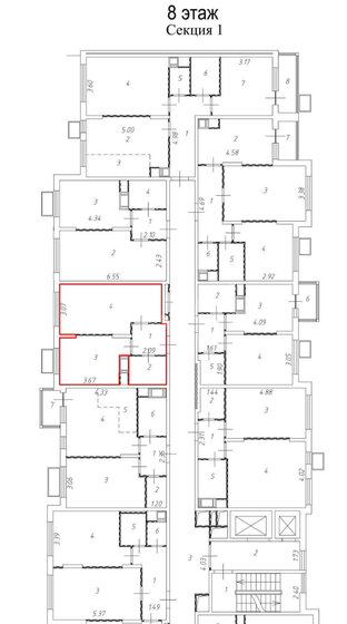 37,1 м², 1-комнатная квартира 9 200 000 ₽ - изображение 1