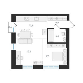 51,6 м², 2-комнатная квартира 4 550 000 ₽ - изображение 114