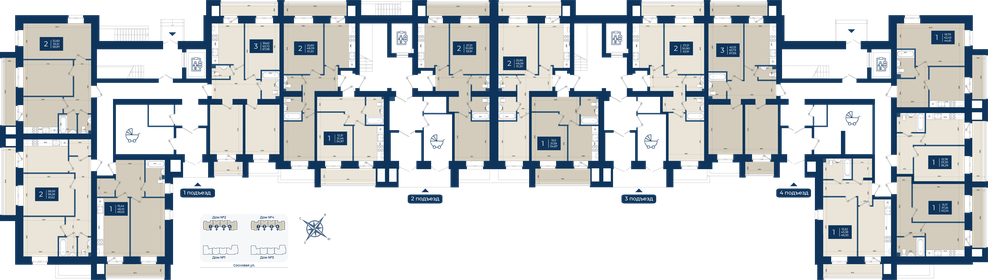 51,1 м², 2-комнатная квартира 6 079 710 ₽ - изображение 7