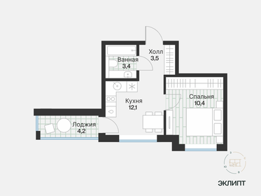31,4 м², 1-комнатная квартира 5 520 000 ₽ - изображение 71
