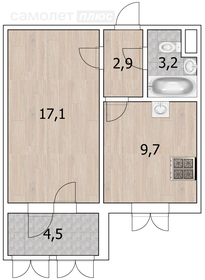 36,4 м², 1-комнатная квартира 3 880 000 ₽ - изображение 80