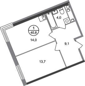 45,5 м², 1-комнатная квартира 11 342 862 ₽ - изображение 17