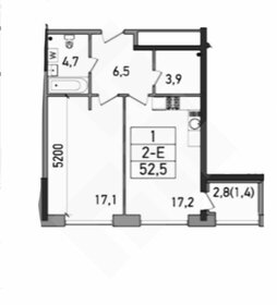 53 м², 2-комнатная квартира 32 000 000 ₽ - изображение 56