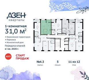 30 м², квартира-студия 10 401 820 ₽ - изображение 35