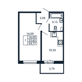 35 м², 1-комнатная квартира 5 873 888 ₽ - изображение 82