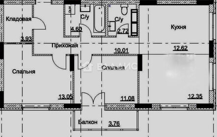 Квартира 74 м², 3-комнатная - изображение 1