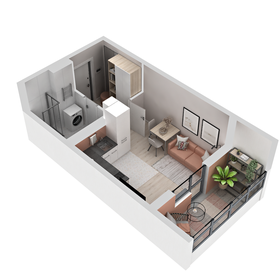 Квартира 24,8 м², студия - изображение 2