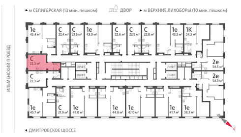 22,4 м², квартира-студия 9 650 278 ₽ - изображение 39