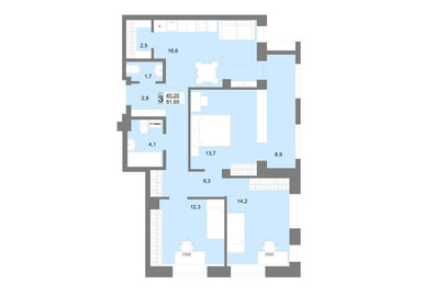 69 м², 3-комнатная квартира 12 075 000 ₽ - изображение 15
