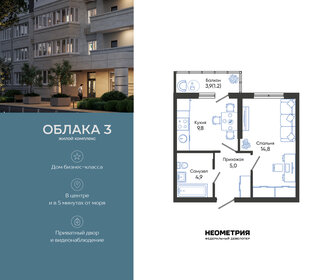 Квартира 35,7 м², 1-комнатная - изображение 1