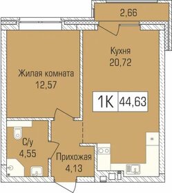 45,6 м², 1-комнатная квартира 5 783 700 ₽ - изображение 35