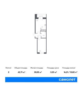 47,7 м², 2-комнатная квартира 6 500 000 ₽ - изображение 51