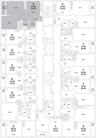 52 м², 2-комнатная квартира 12 100 000 ₽ - изображение 66