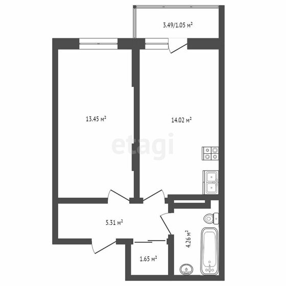 36 м², 1-комнатная квартира 6 250 000 ₽ - изображение 1