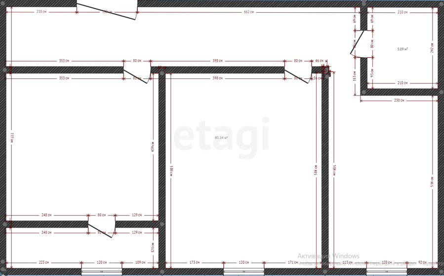 52 м², 2-комнатная квартира 6 450 000 ₽ - изображение 1