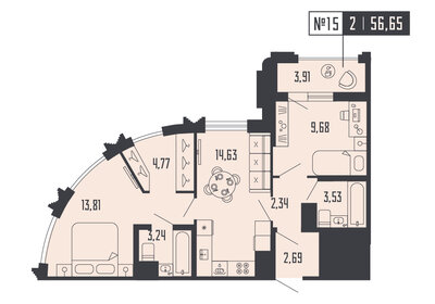 145,2 м², 3-комнатная квартира 115 880 000 ₽ - изображение 119