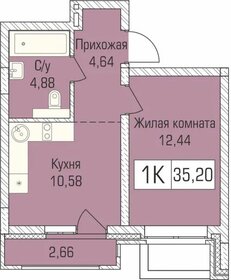 37,7 м², 1-комнатная квартира 4 450 000 ₽ - изображение 94