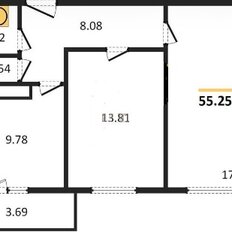 Квартира 54,5 м², 2-комнатная - изображение 2