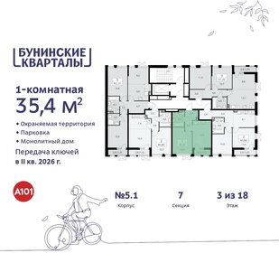 Квартира 35,4 м², 1-комнатная - изображение 2