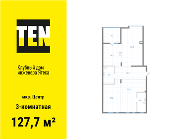 140,3 м², 3-комнатная квартира 47 593 000 ₽ - изображение 12