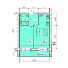 Квартира 43,9 м², 2-комнатная - изображение 3