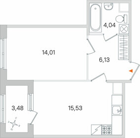 Квартира 41,5 м², 1-комнатная - изображение 1