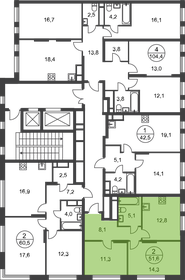 51,3 м², 2-комнатная квартира 14 300 000 ₽ - изображение 92