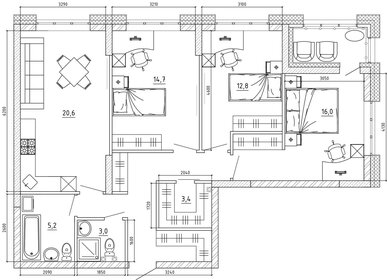 84,5 м², 3-комнатная квартира 9 295 000 ₽ - изображение 89