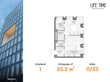 25,7 м², 2-комнатные апартаменты 11 900 000 ₽ - изображение 124