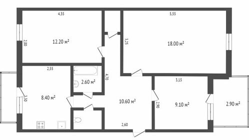 49 м², 2-комнатная квартира 3 750 000 ₽ - изображение 105