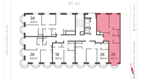 64 м², 2-комнатная квартира 28 500 000 ₽ - изображение 111