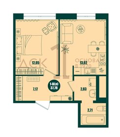 30 м², 1-комнатная квартира 3 500 000 ₽ - изображение 57