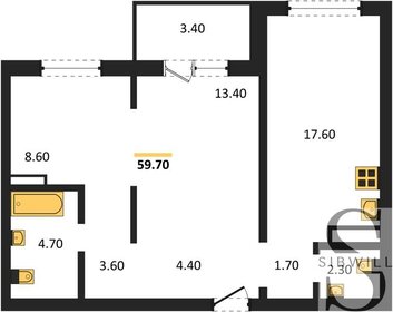 59,7 м², 2-комнатная квартира 6 650 000 ₽ - изображение 62