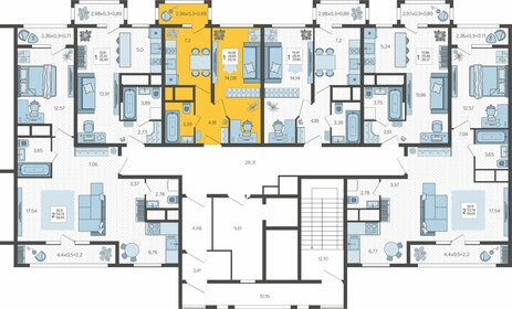 32 м², 1-комнатная квартира 3 300 000 ₽ - изображение 69