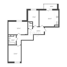 Квартира 81,9 м², 3-комнатная - изображение 2