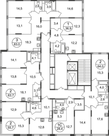 Квартира 63,7 м², 2-комнатная - изображение 2