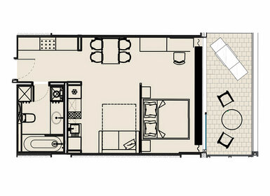 54,2 м², 1-комнатные апартаменты 75 880 000 ₽ - изображение 56