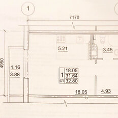 Квартира 31,6 м², студия - изображение 3