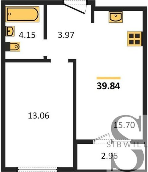 39,8 м², 1-комнатная квартира 5 750 000 ₽ - изображение 24