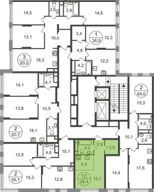 28,4 м², квартира-студия 8 372 230 ₽ - изображение 17