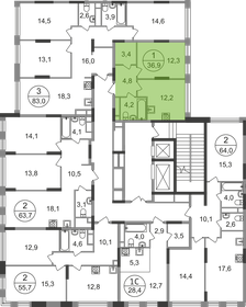 41,8 м², 1-комнатные апартаменты 8 650 000 ₽ - изображение 49