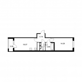 44,1 м², 1-комнатная квартира 6 873 360 ₽ - изображение 58