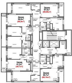 59,4 м², 2-комнатная квартира 10 200 000 ₽ - изображение 112