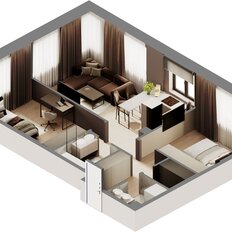 Квартира 67,5 м², 2-комнатная - изображение 2