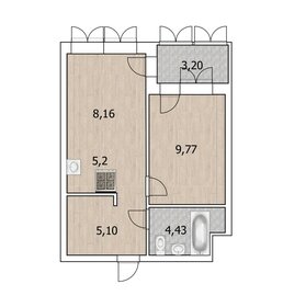 Квартира 34 м², 1-комнатная - изображение 1