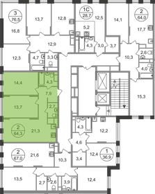 68 м², 2-комнатная квартира 16 000 000 ₽ - изображение 56