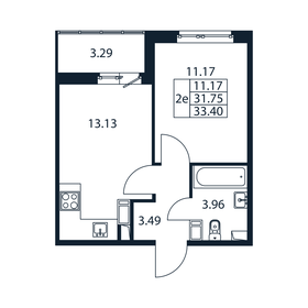 31,1 м², 1-комнатная квартира 4 500 000 ₽ - изображение 151